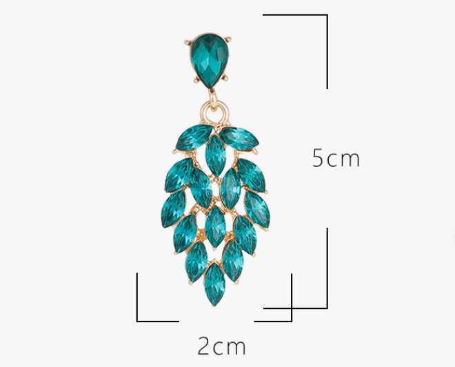 Aretes penacho- azules