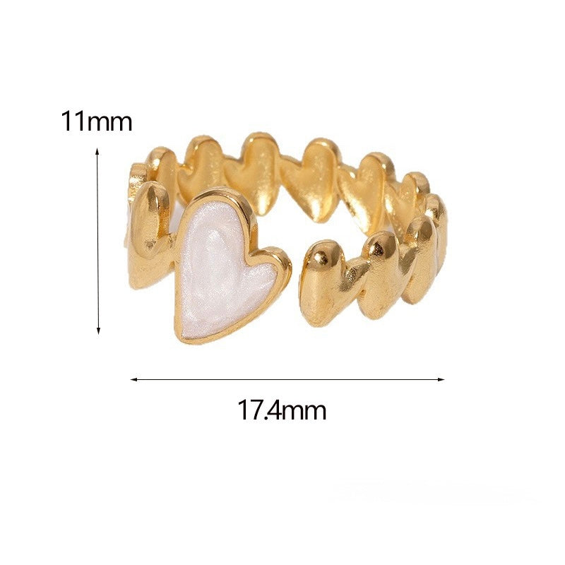 Anillo ajustable - acero inoxidable (1 pieza)