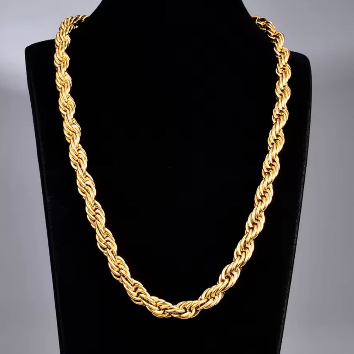 Collar en espiral grueso - acero inoxidable