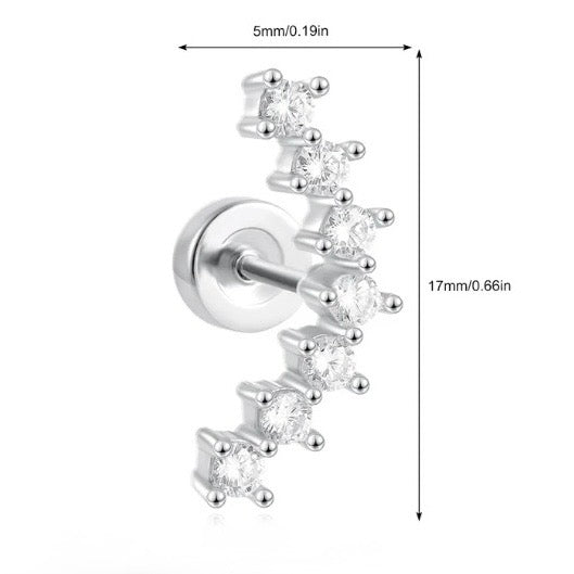 Piercing mod5- acero inoxidable (1 pieza)