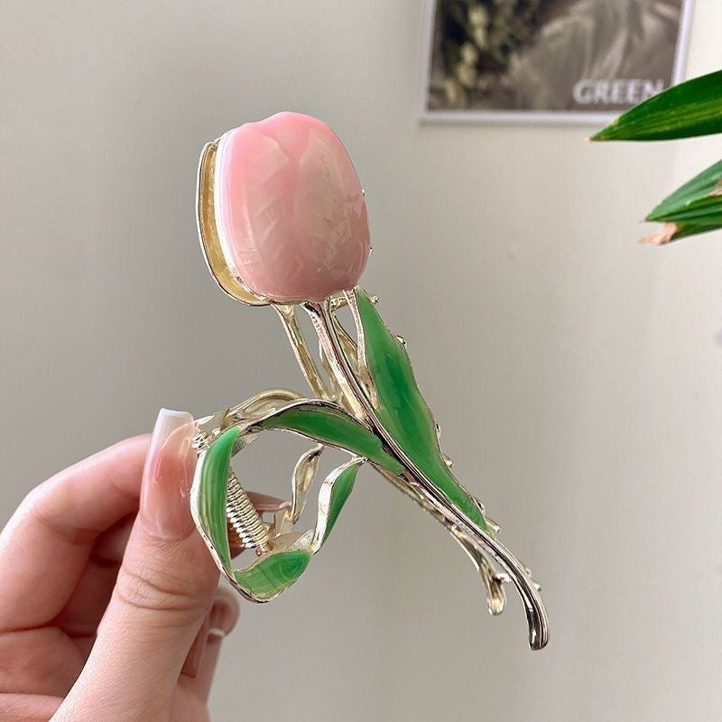 Pinza para cabello - tulipán