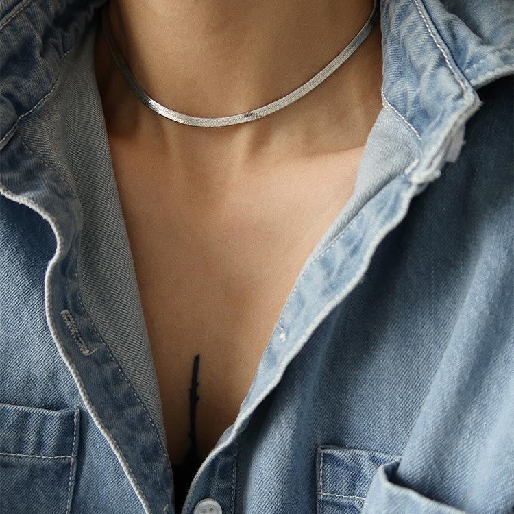 Collar plateado - acero inoxidable