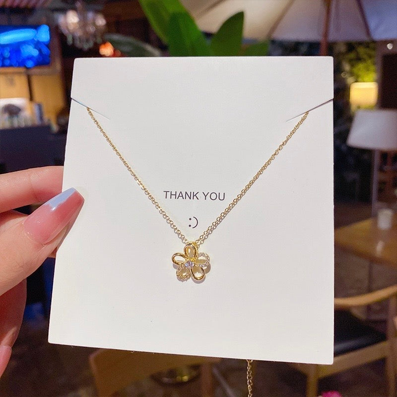 Collar flor- acero inoxidable