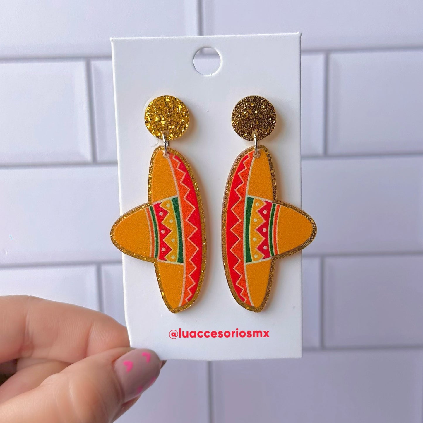 Aretes de sombreros mexicanos