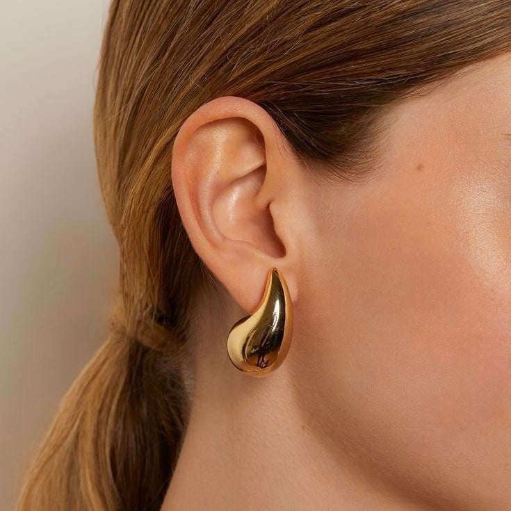 Aretes de gota - dorados