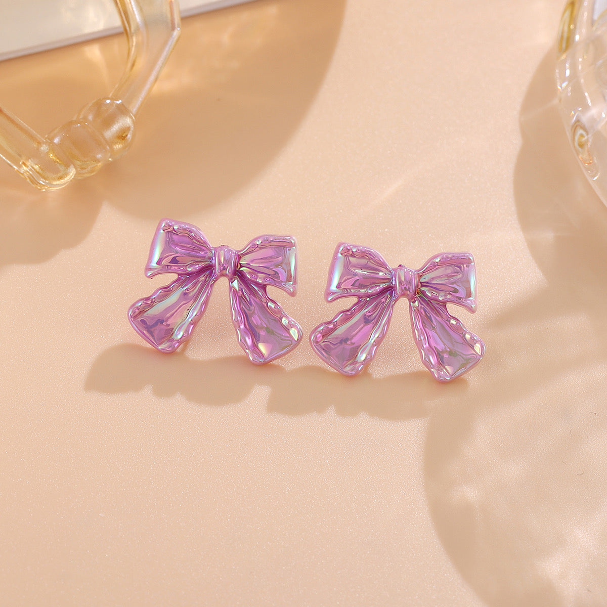 Aretes de lazos tornasol mod5
