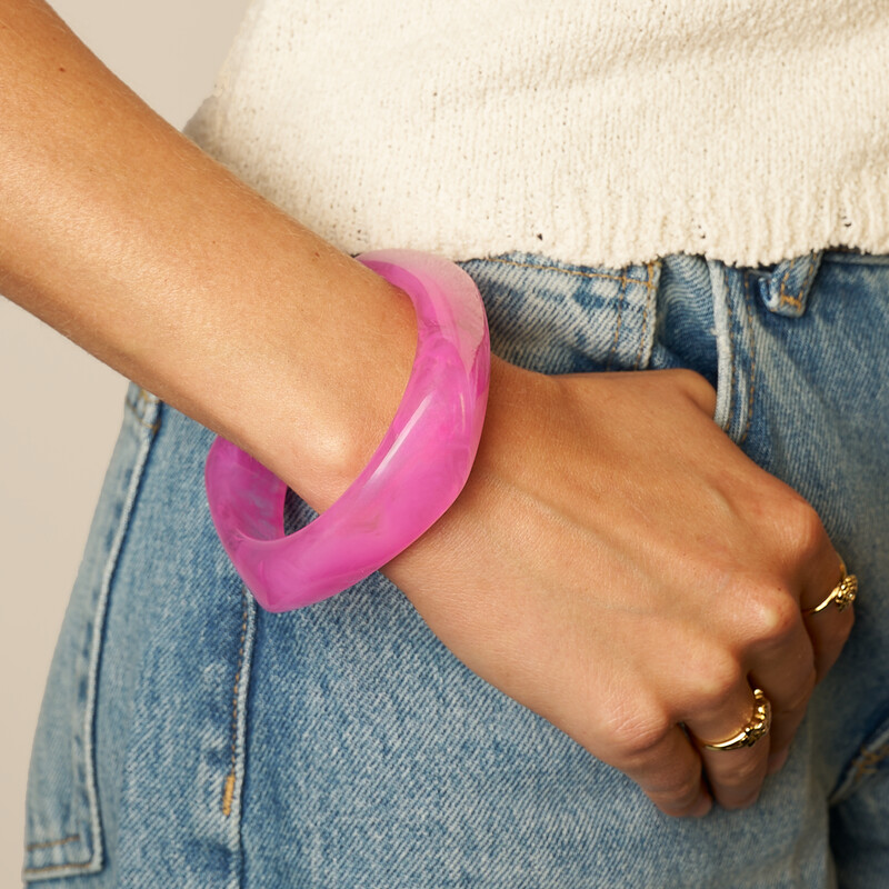 Pulsera acrílico - rosa