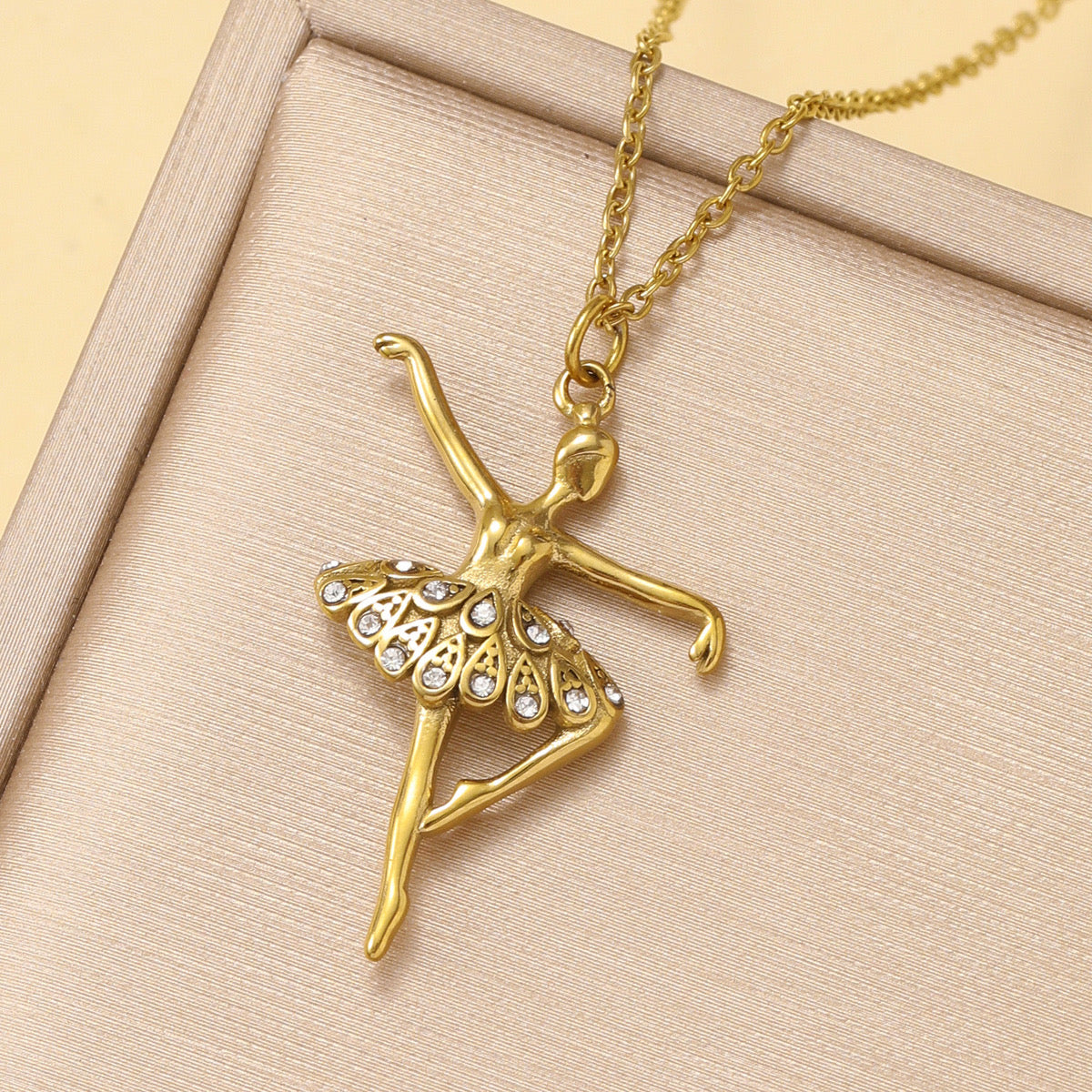 Collar bailarina - acero inoxidable
