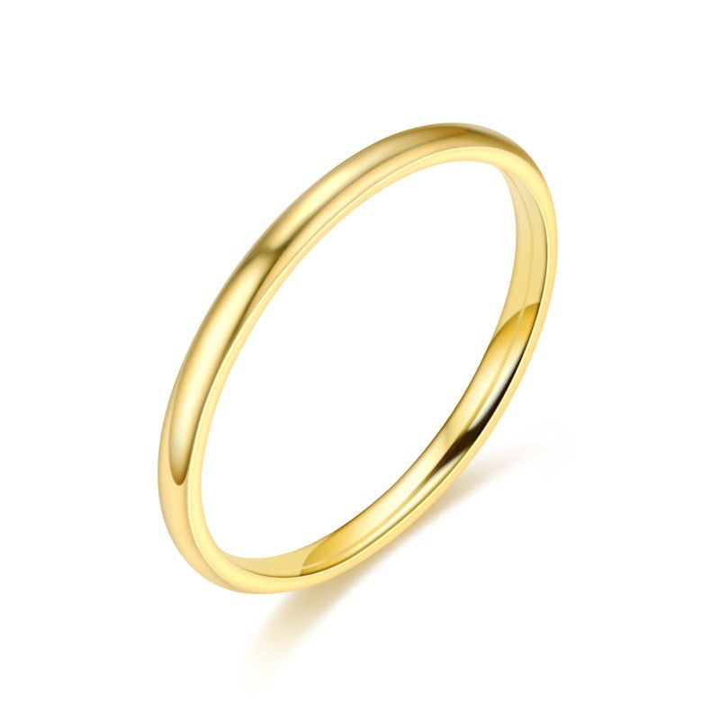 Anillo de acero inoxidable talla 9