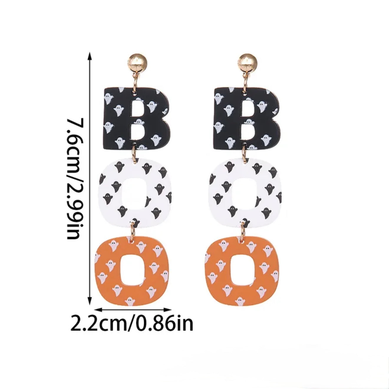 Aretes largos boo