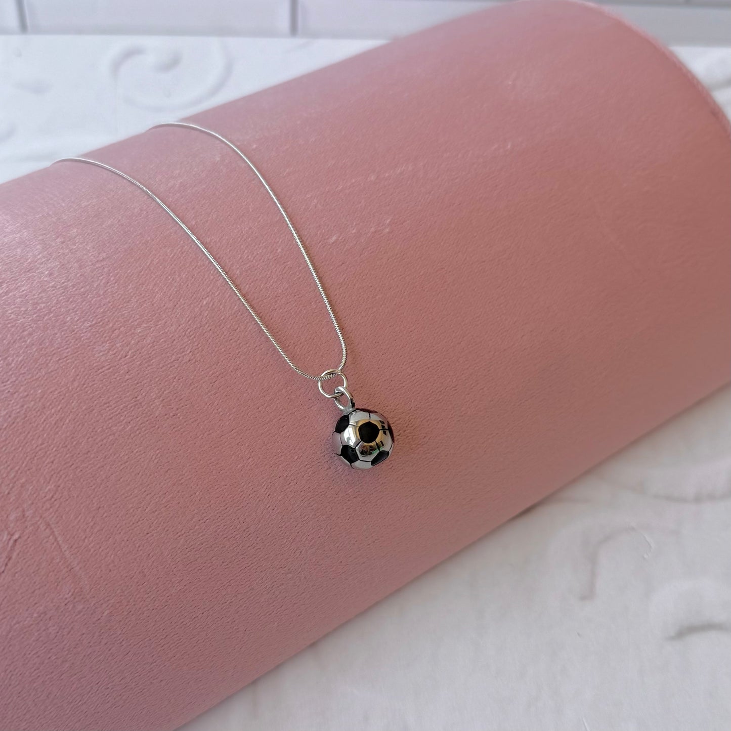 Collar de futbol unisex- acero inoxidable
