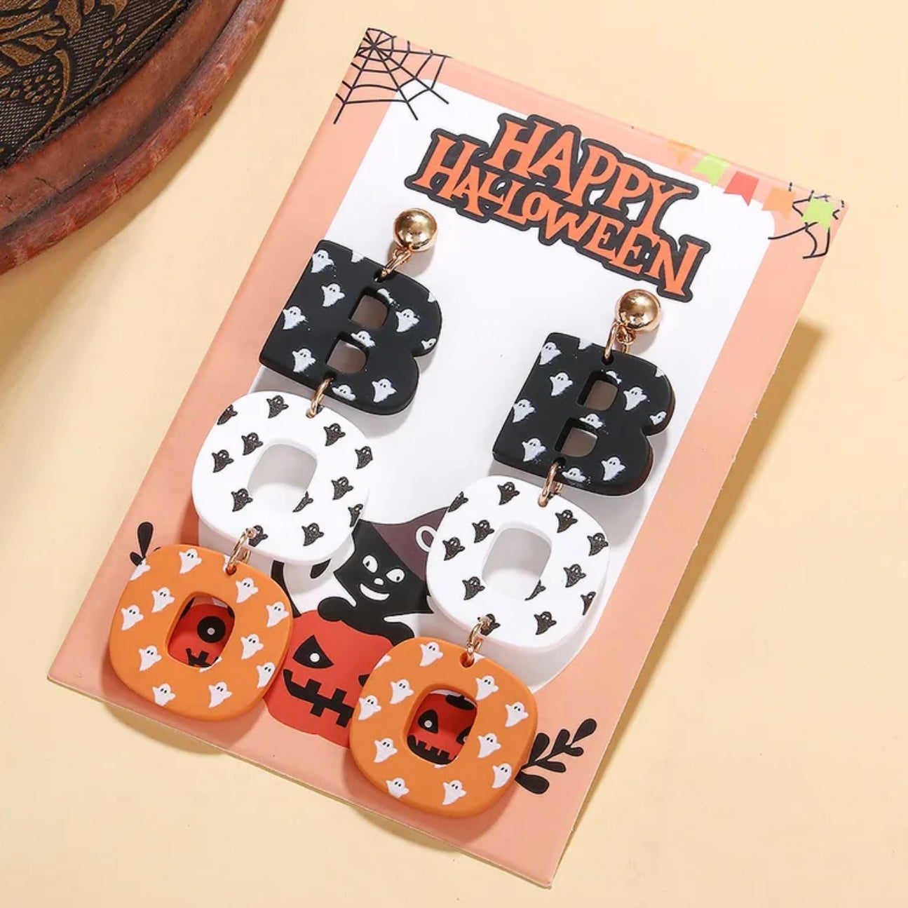 Aretes largos boo