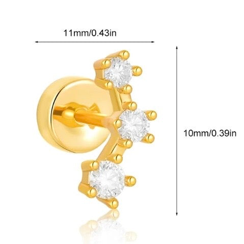 Piercing mod2- acero inoxidable (1 pieza)