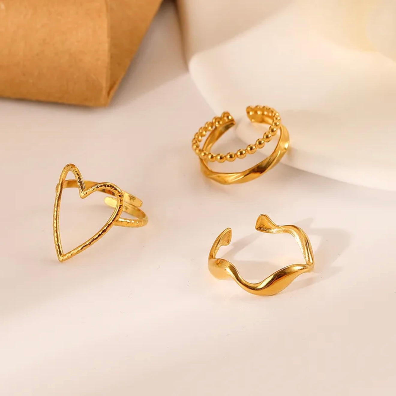 Anillo ajustable de acero - 1 pieza