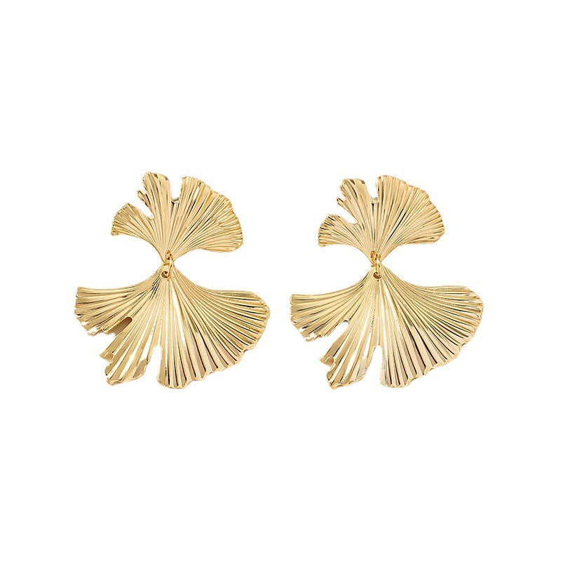 Aretes abanico - acero inoxidable