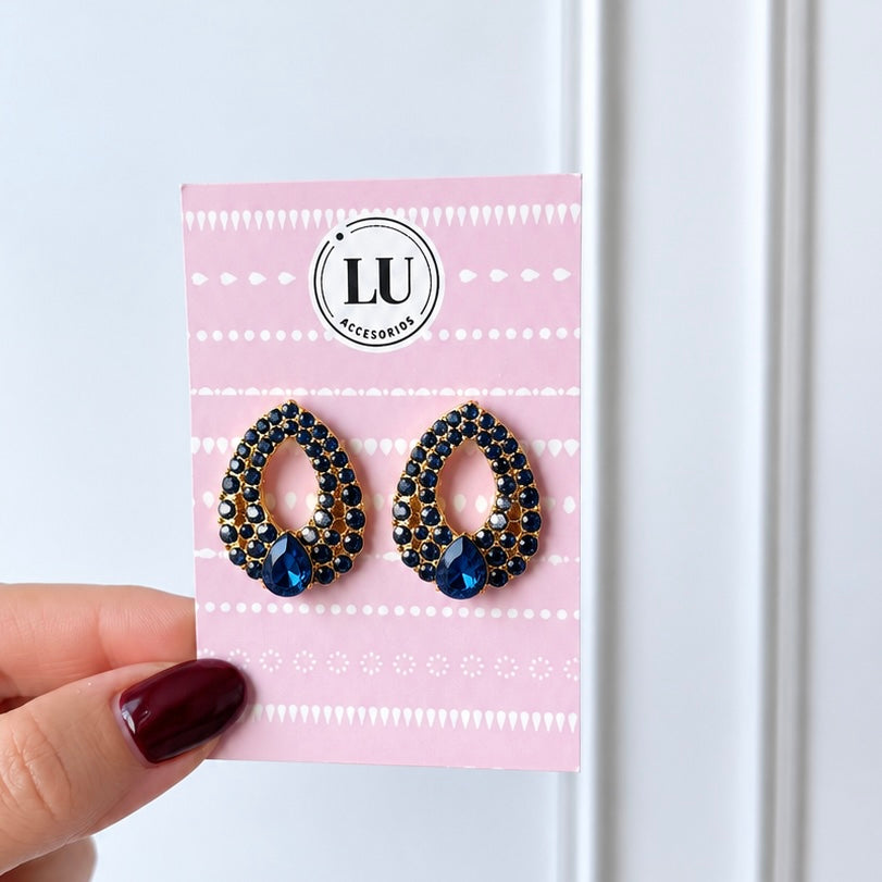 Aretes azules