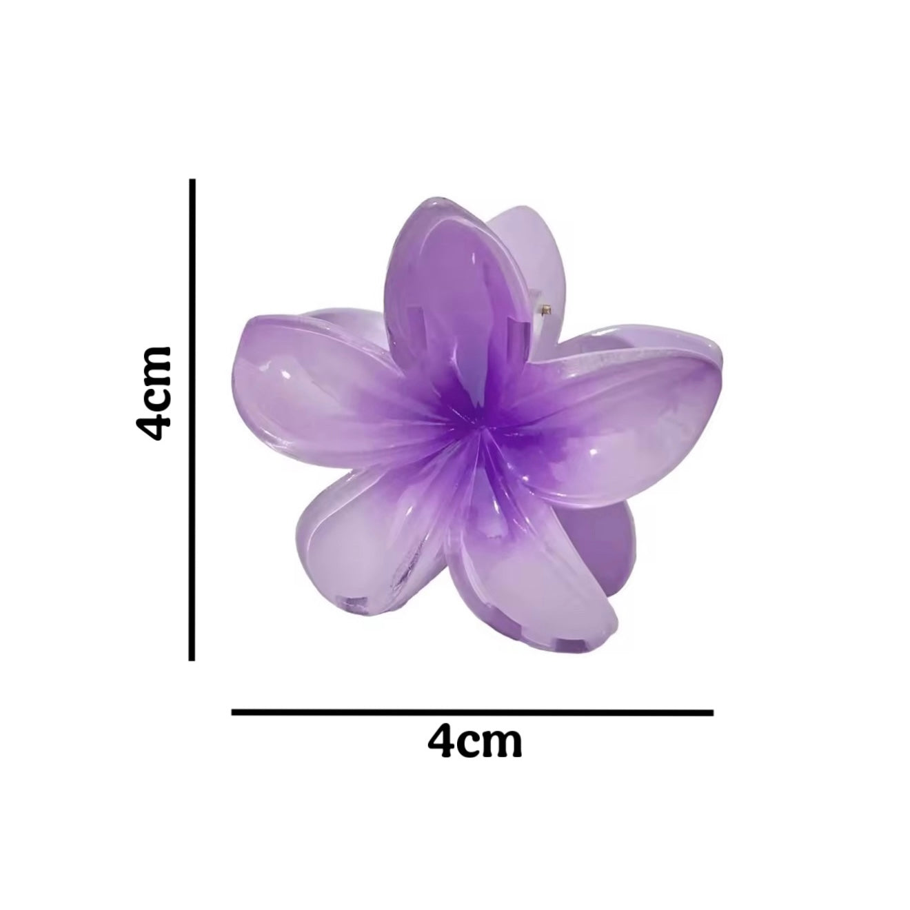 Pinza mini de cabello- flor morada