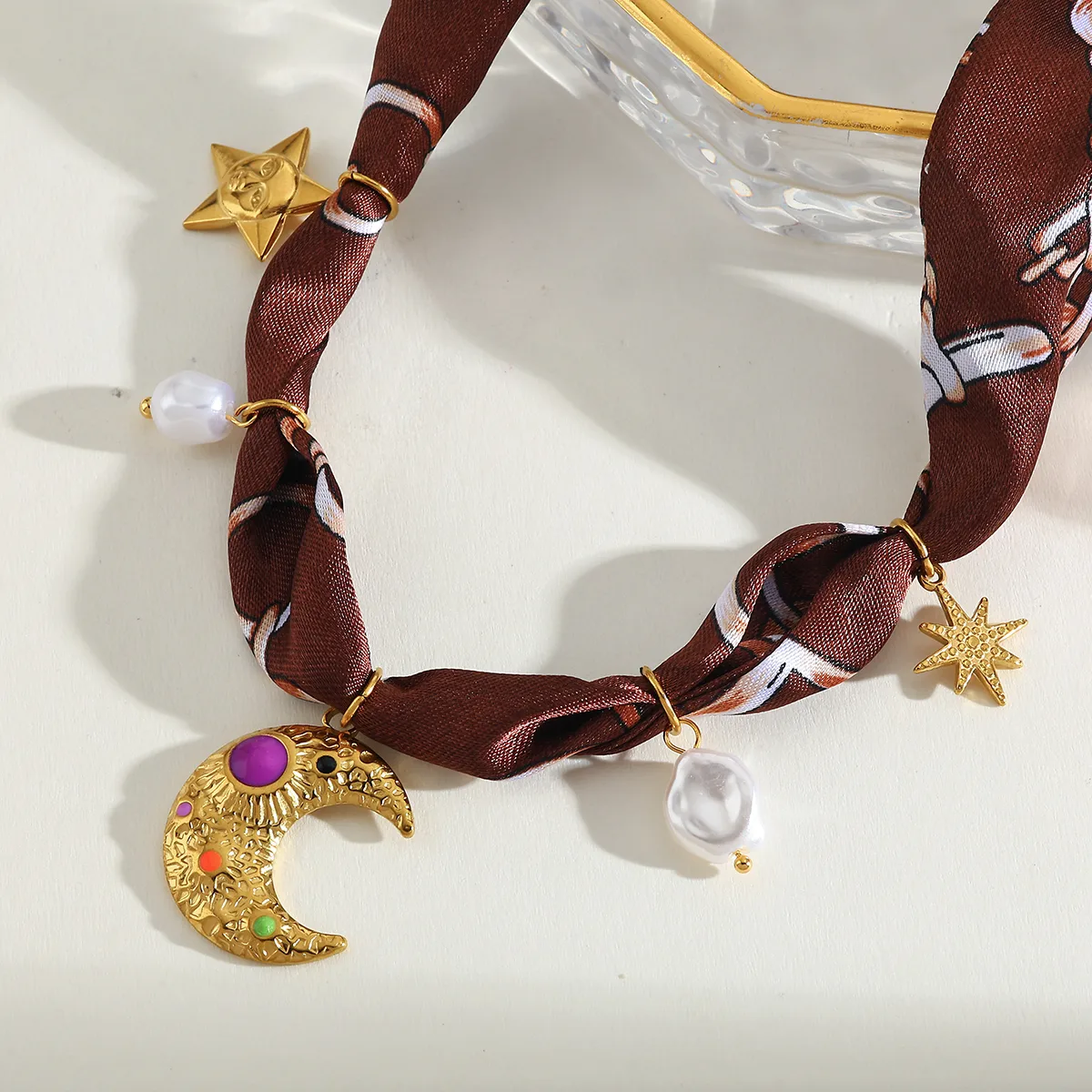 Collar con dijes de acero inoxidable - mod3