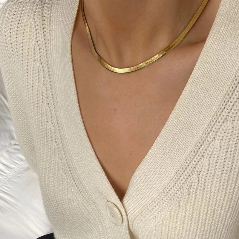 Collar estilo piel de serpiente - Acero inoxidable