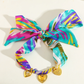 Collar con dijes de acero inoxidable