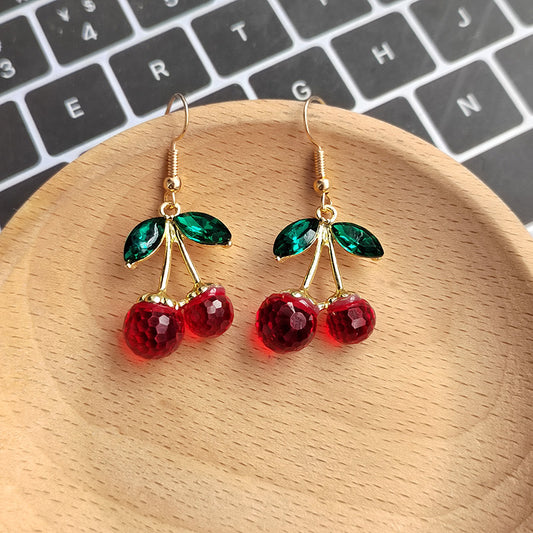 aretes de cerezas