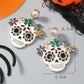 Aretes de calaveritas con pedrería