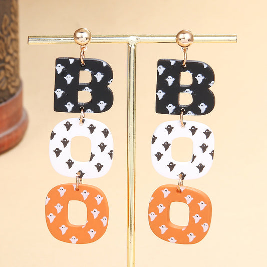 Aretes largos boo