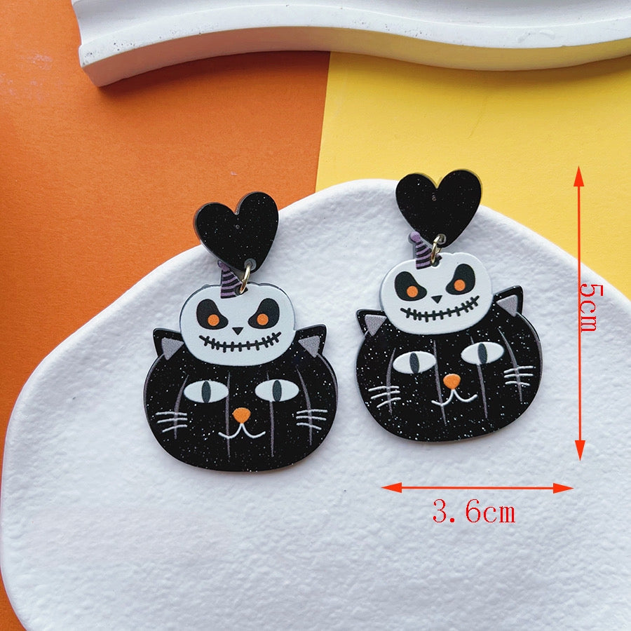 Aretes Halloween negros