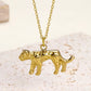 Collar leopardo - Acero inoxidable