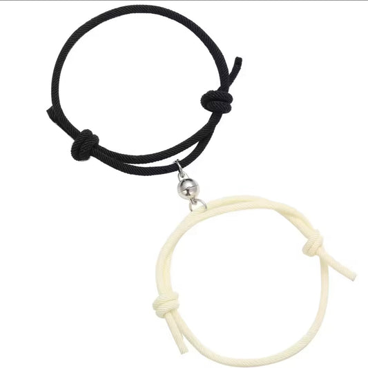 Pulseras de pareja con imán - 2 piezas