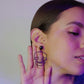Aretes calaveras negras