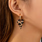 Aretes corazones animal print