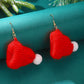 Aretes gorrito rojo