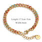 Pulsera dorada y colores- acero inoxidable