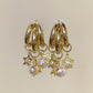 Aretes triple aro estrellas