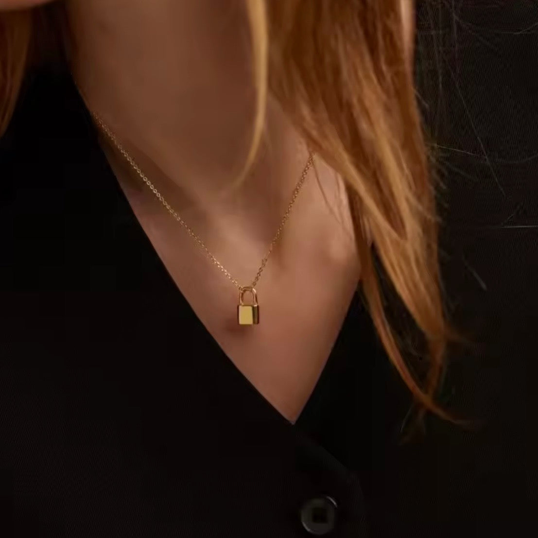Collar candado- acero inoxidable
