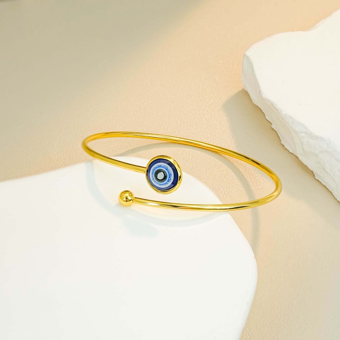 Pulsera ojo turco - acero inoxidable
