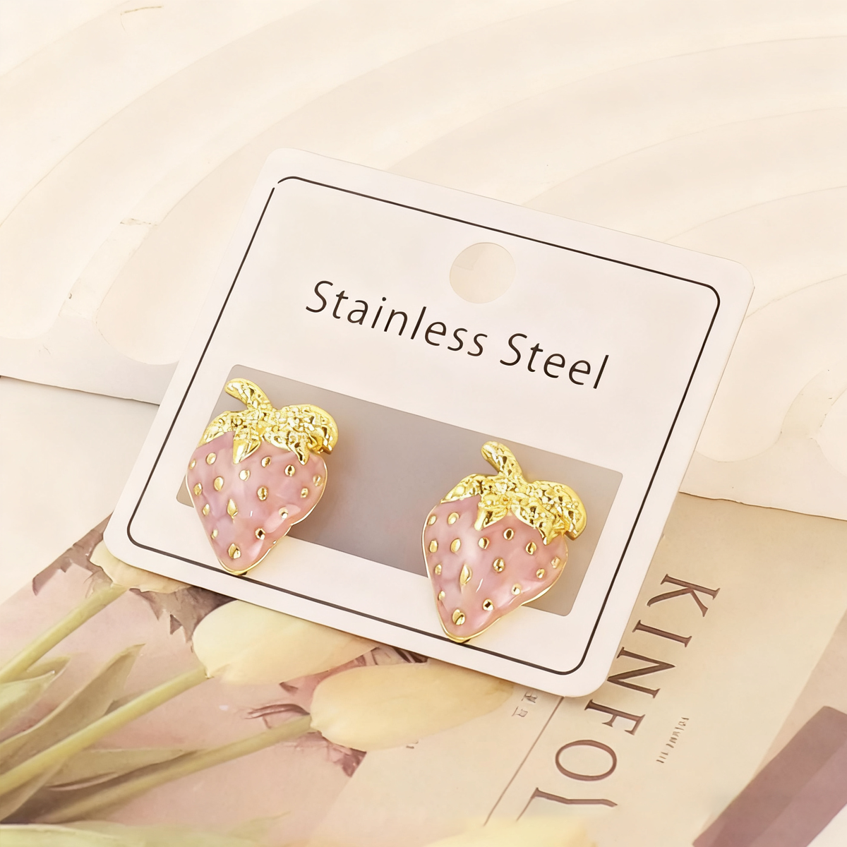 Aretes fresas - acero inoxidable