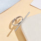 Anillo ajustable plateado - acero inoxidable