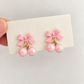 Aretes cerezas rosadas