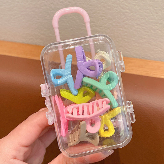 Estuche maleta con mini pinzas