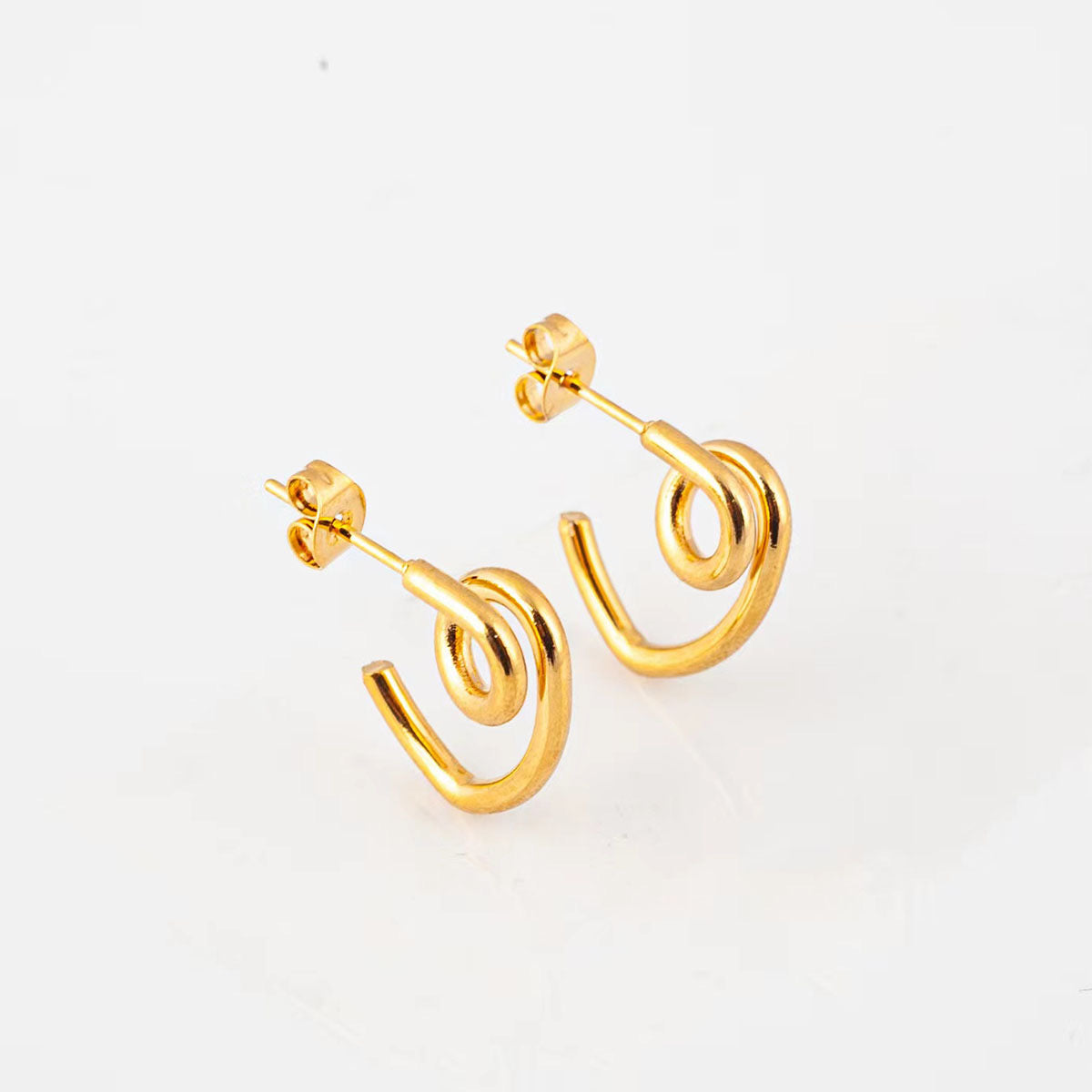 Aretes nudo - acero inoxidable