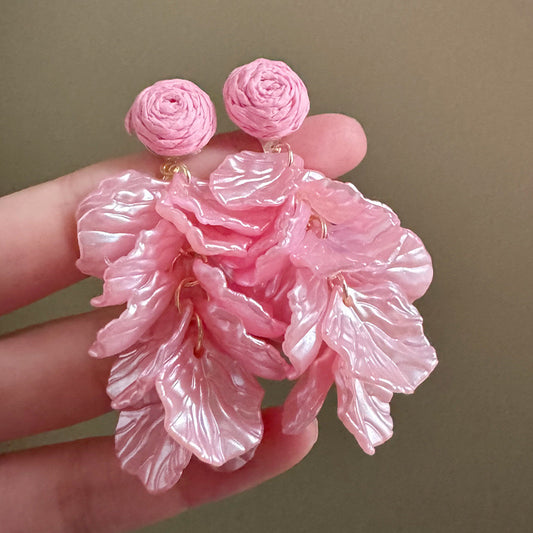 Aretes rosados