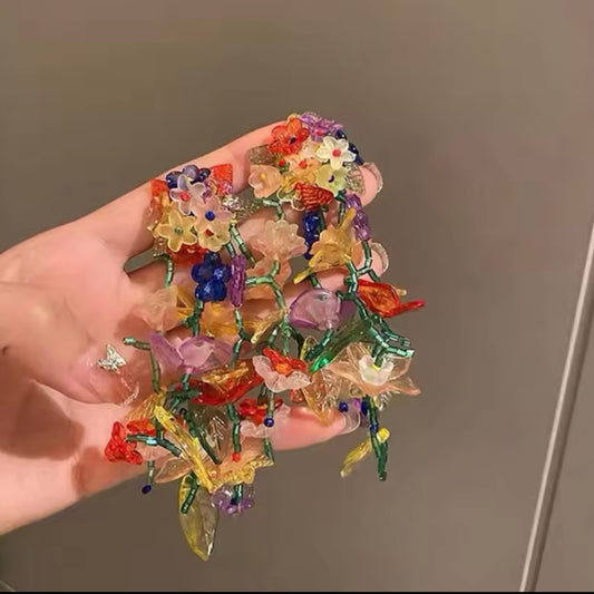 Aretes largos primavera