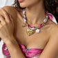 Collar con dijes de acero inoxidable - mod2