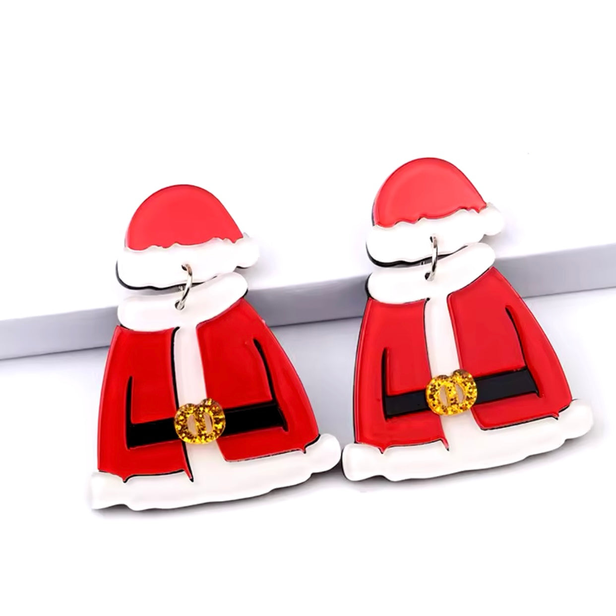 Aretes traje de santa claus