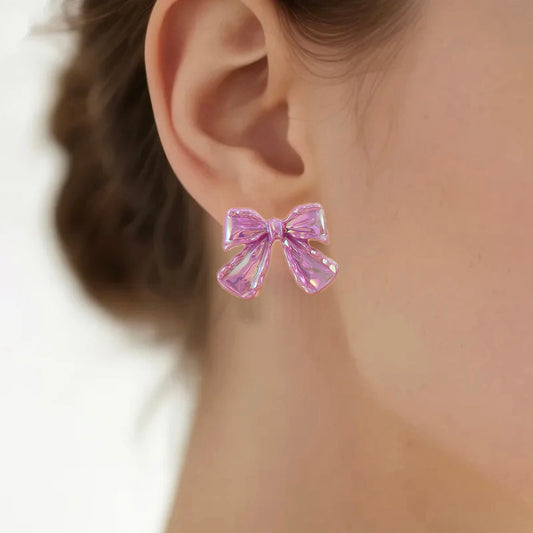 Aretes de lazos tornasol mod5