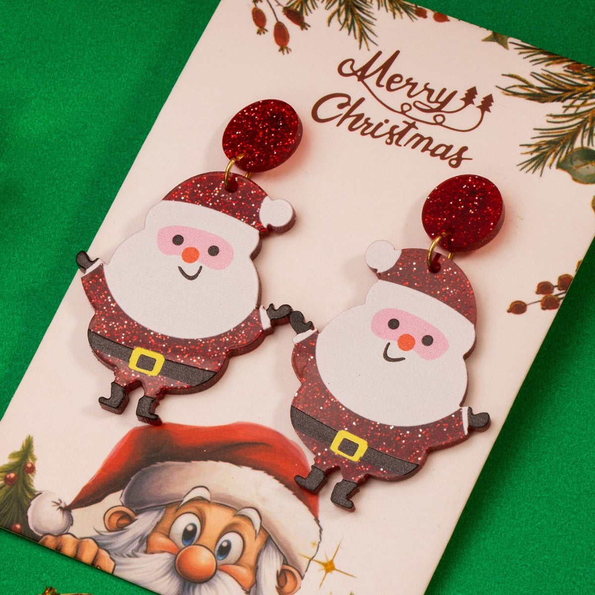 Aretes santa claus