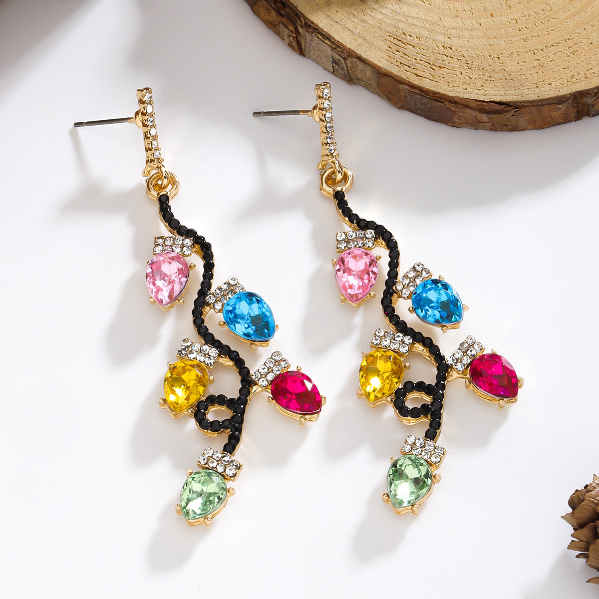 Aretes foquitos navideños