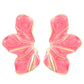 Aretes abanicos rosados